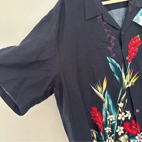 Two Palms Aloha Hawaiian Floral Rayon Shirt 2XL - Picture 3 of 9
